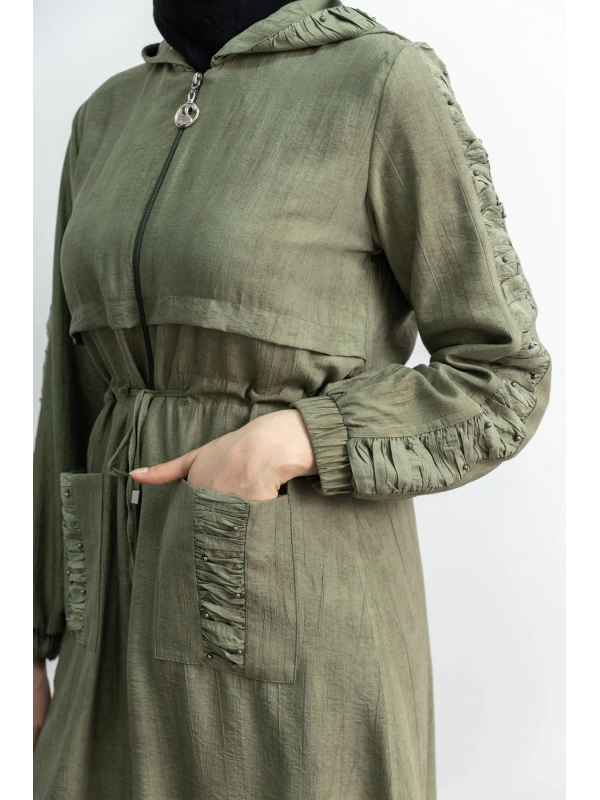 BÜZGÜ DETAYLI İNCİLİ SPOR FERACE - AÇIK YEŞİL