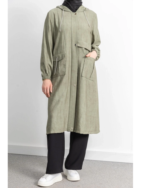 KAPÜŞONLU BASKILI ALLER DETAYLI ARABOY - NEFDİ