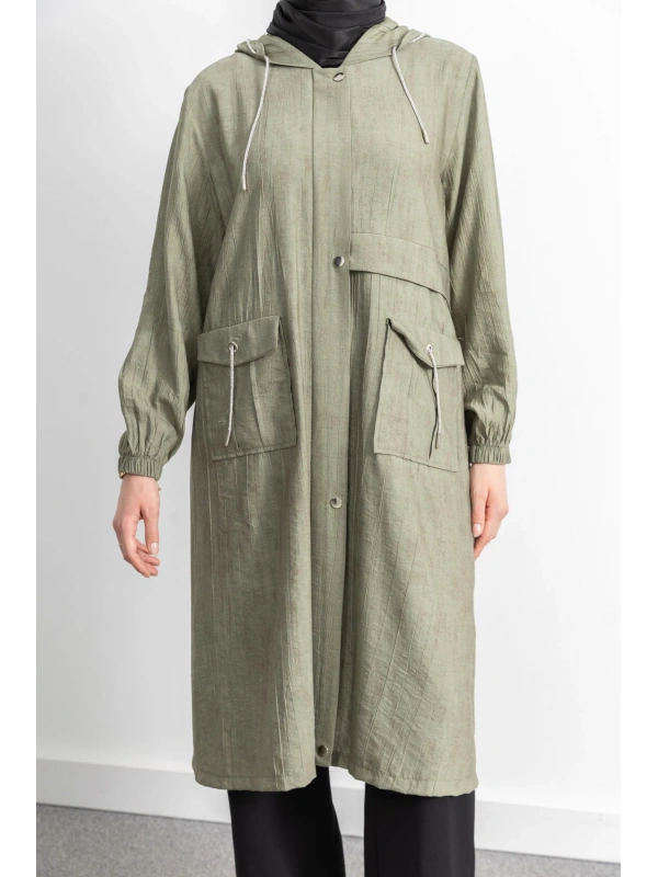 KAPÜŞONLU BASKILI ALLER DETAYLI ARABOY - NEFDİ