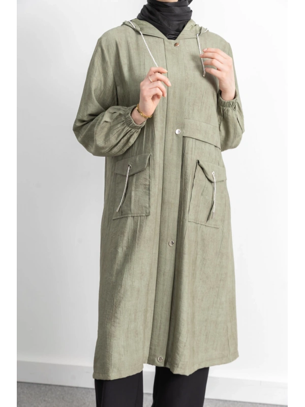 KAPÜŞONLU BASKILI ALLER DETAYLI ARABOY - NEFDİ