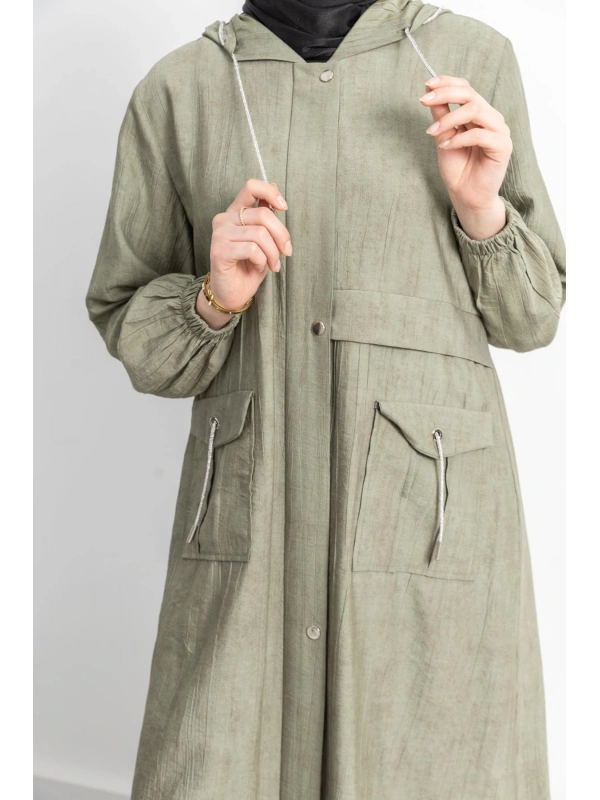 KAPÜŞONLU BASKILI ALLER DETAYLI ARABOY - NEFDİ