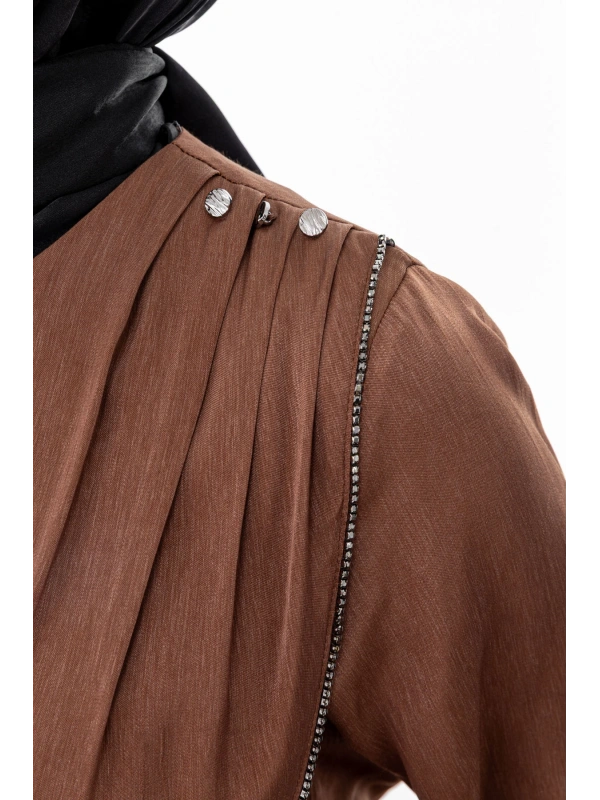 TAŞ BİYE DETAYLI ETEK TAKIM - TABA