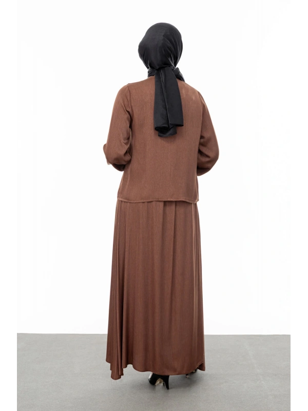 TAŞ BİYE DETAYLI ETEK TAKIM - TABA