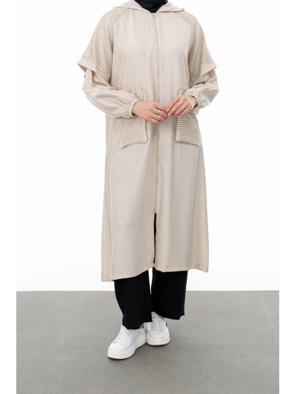 REGLAN KOL FİLE DETAYLI GİYÇIK - KUM