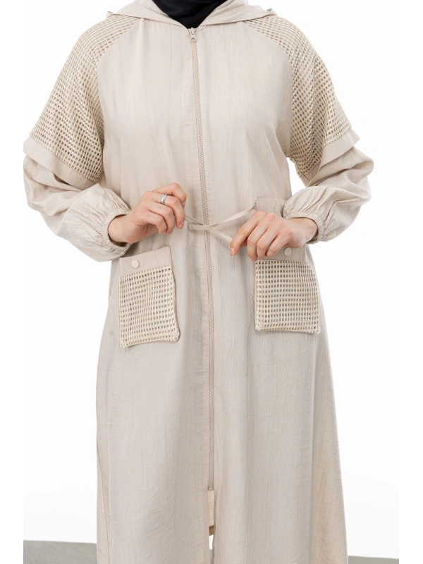 REGLAN KOL FİLE DETAYLI GİYÇIK - KUM