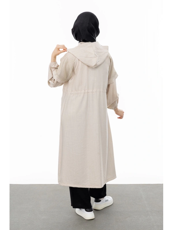 REGLAN KOL FİLE DETAYLI GİYÇIK - KUM