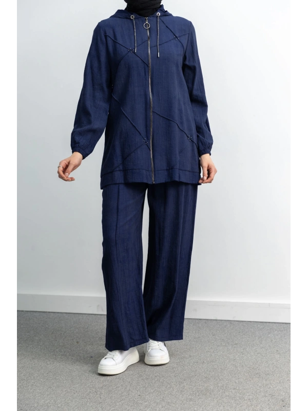 LETAFET 5027 CEKETLİ PANT. TAKIM - LACİVERT