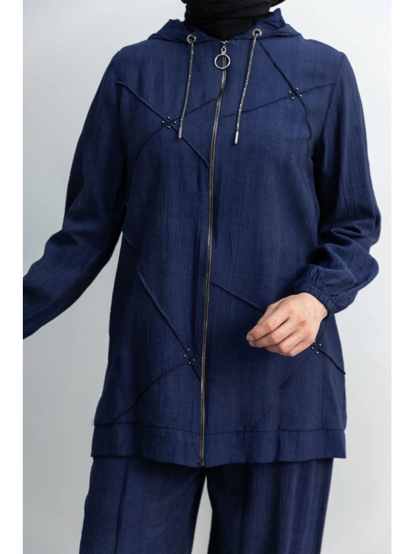 LETAFET 5027 CEKETLİ PANT. TAKIM - LACİVERT