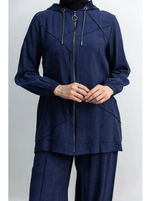 LETAFET 5027 CEKETLİ PANT. TAKIM - LACİVERT