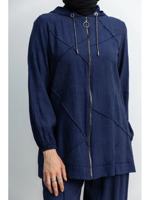 LETAFET 5027 CEKETLİ PANT. TAKIM - LACİVERT