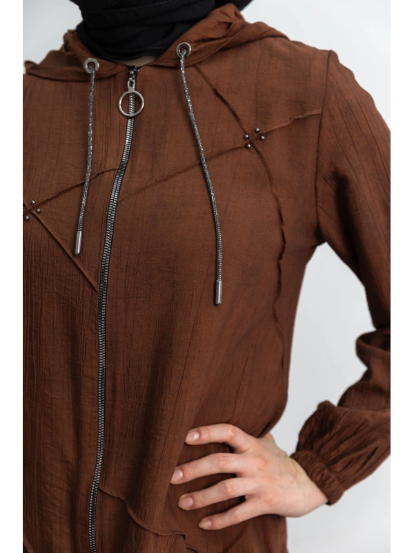 LETAFET 5027 CEKETLİ PANT. TAKIM - KAHVE