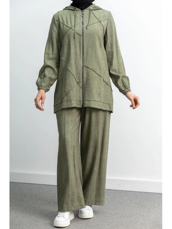 LETAFET 5027 CEKETLİ PANT. TAKIM - HAKİ