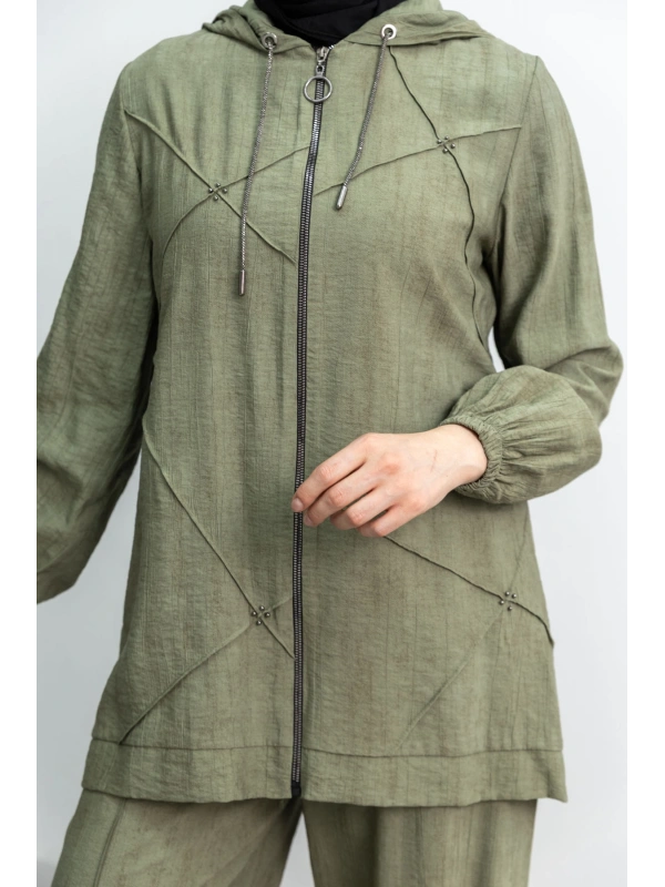 LETAFET 5027 CEKETLİ PANT. TAKIM - HAKİ