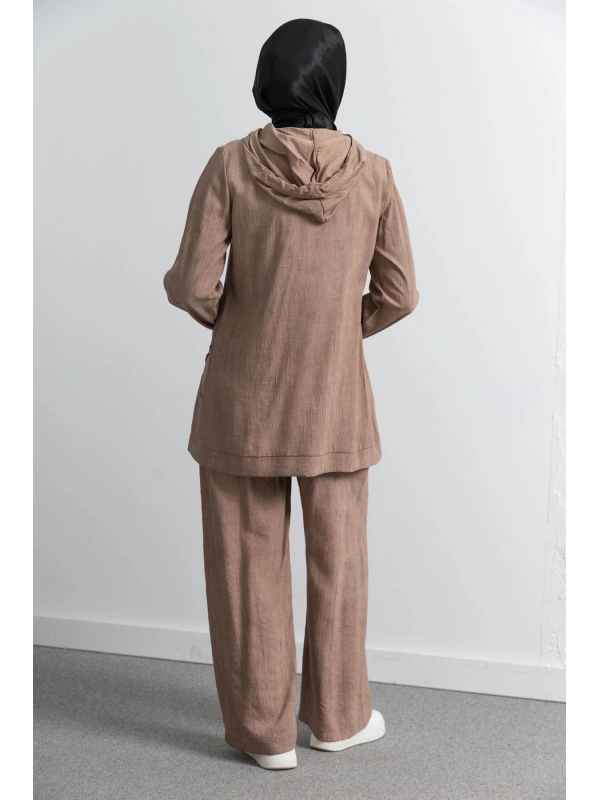 LETAFET 5027 CEKETLİ PANT. TAKIM - VİZON