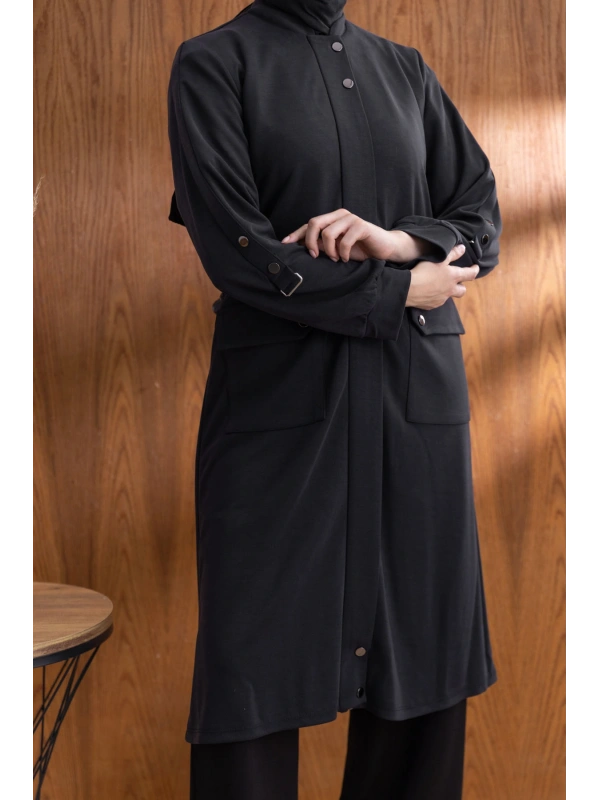 TORBA CEPLİ İÇİ FERMUARLI GİYÇIK - SİYAH