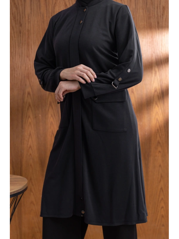 TORBA CEPLİ İÇİ FERMUARLI GİYÇIK - SİYAH