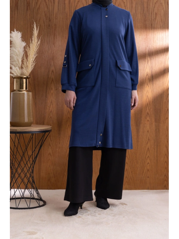 TORBA CEPLİ İÇİ FERMUARLI GİYÇIK - LACİVERT