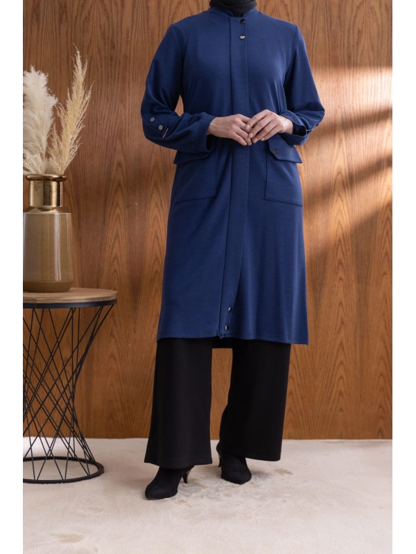 TORBA CEPLİ İÇİ FERMUARLI GİYÇIK - LACİVERT