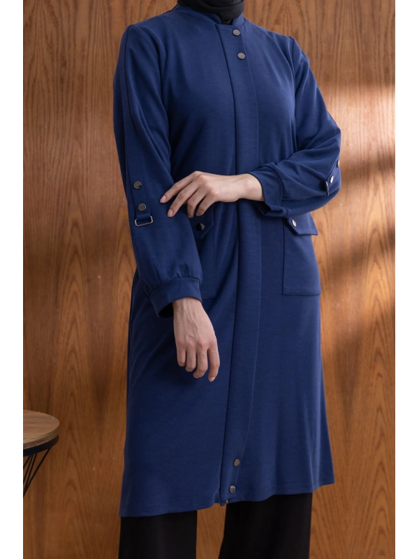 TORBA CEPLİ İÇİ FERMUARLI GİYÇIK - LACİVERT