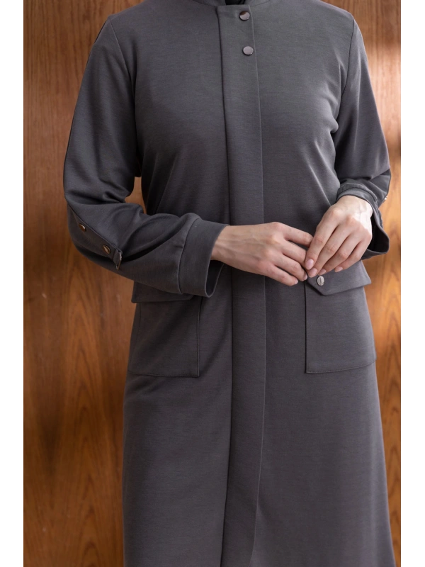 TORBA CEPLİ İÇİ FERMUARLI GİYÇIK - ANTRASİT