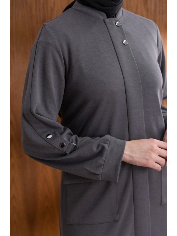 TORBA CEPLİ İÇİ FERMUARLI GİYÇIK - ANTRASİT