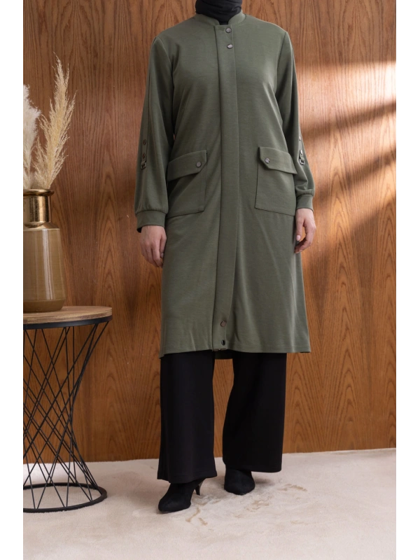 TORBA CEPLİ İÇİ FERMUARLI GİYÇIK - HAKİ