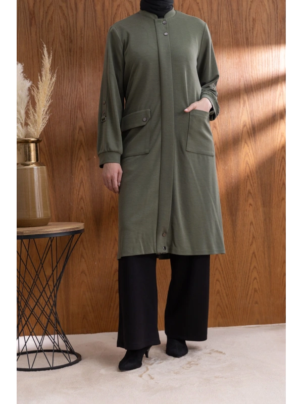 TORBA CEPLİ İÇİ FERMUARLI GİYÇIK - HAKİ