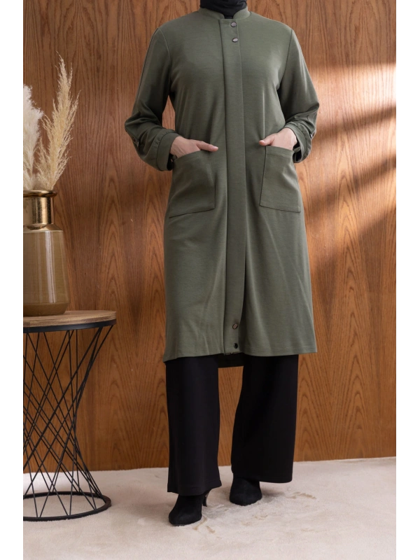 TORBA CEPLİ İÇİ FERMUARLI GİYÇIK - HAKİ