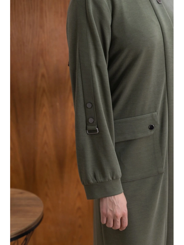 TORBA CEPLİ İÇİ FERMUARLI GİYÇIK - HAKİ