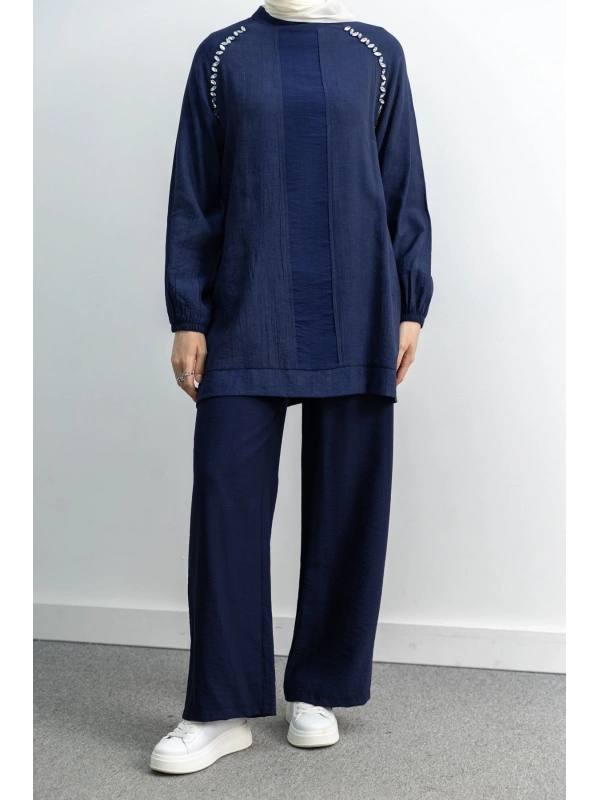 LETAFET 4071 PANTOLONLU TAKIM - LACİVERT