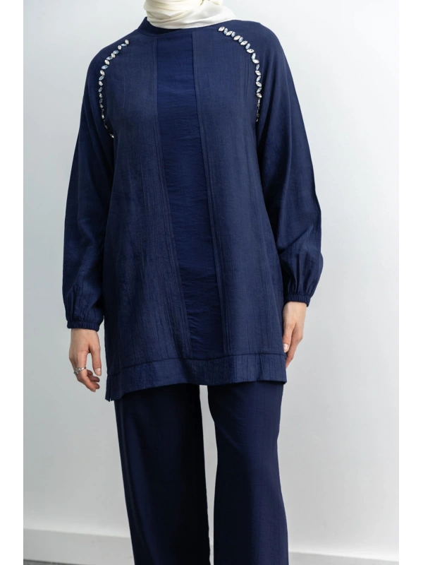 LETAFET 4071 PANTOLONLU TAKIM - LACİVERT