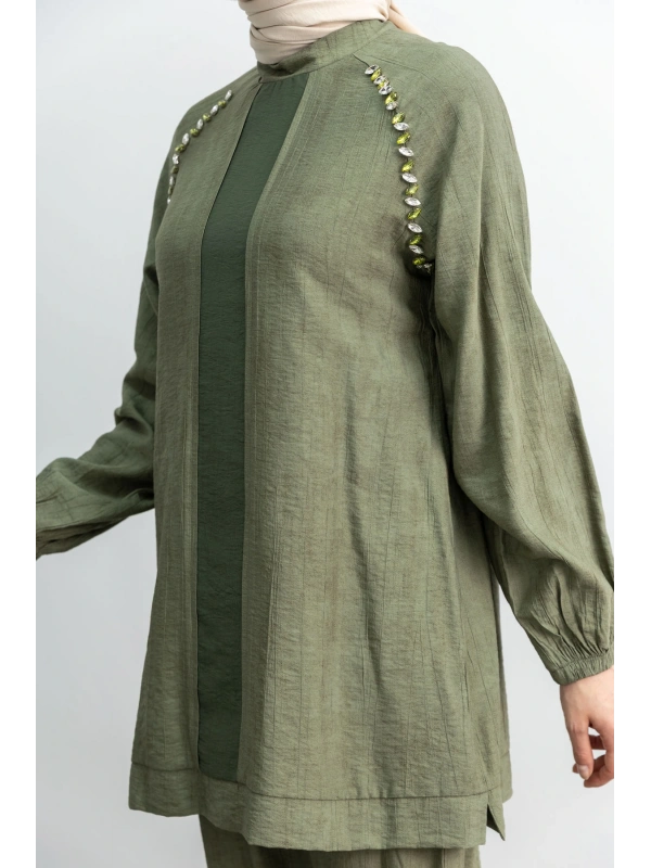 LETAFET 4071 PANTOLONLU TAKIM - HAKİ