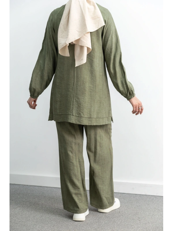 LETAFET 4071 PANTOLONLU TAKIM - HAKİ