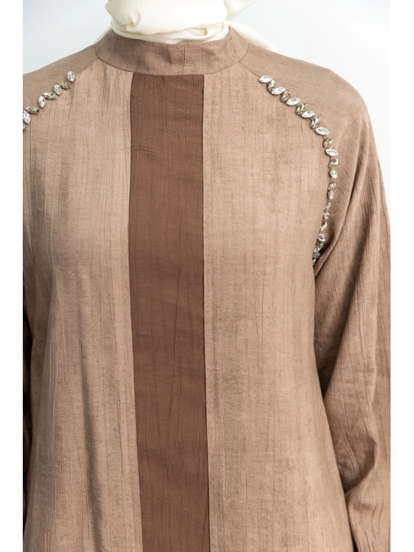 LETAFET 4071 PANTOLONLU TAKIM - VİZON