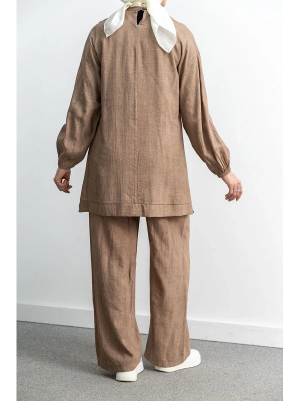 LETAFET 4071 PANTOLONLU TAKIM - VİZON