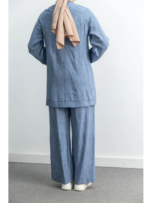 LETAFET 4071 PANTOLONLU TAKIM - MAVİ