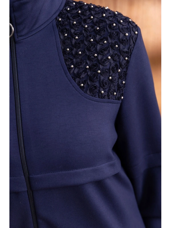 DANTEL DETAYLI PANTOLONLU TAKIM - LACİVERT