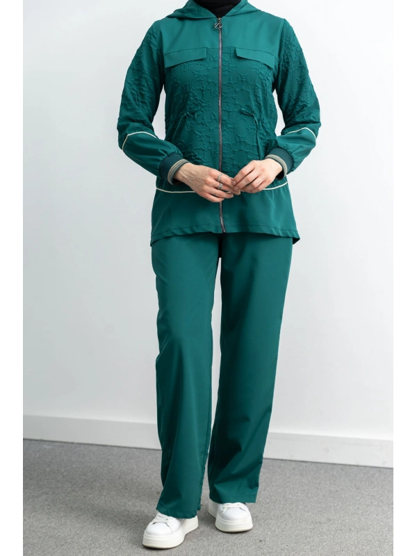 LETAFET 5042 CEKETLİ PANT. TAKIM - YEŞİL