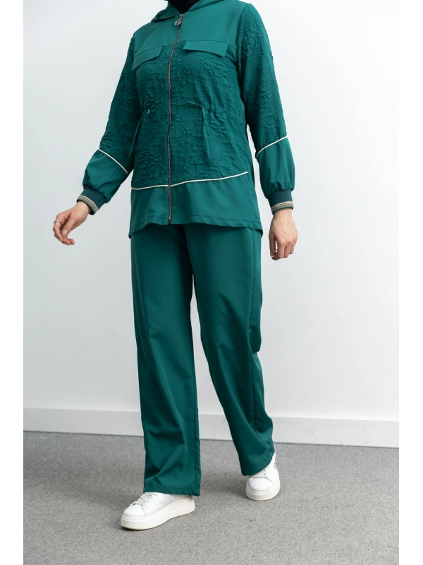 LETAFET 5042 CEKETLİ PANT. TAKIM - YEŞİL