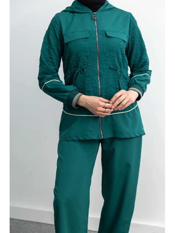 LETAFET 5042 CEKETLİ PANT. TAKIM - YEŞİL