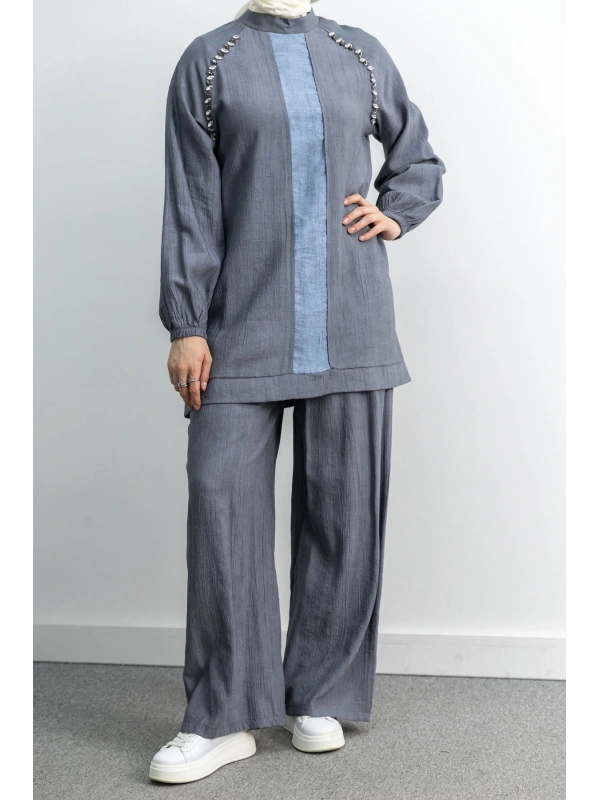 LETAFET 4071 PANTOLONLU TAKIM - ANTRASİT