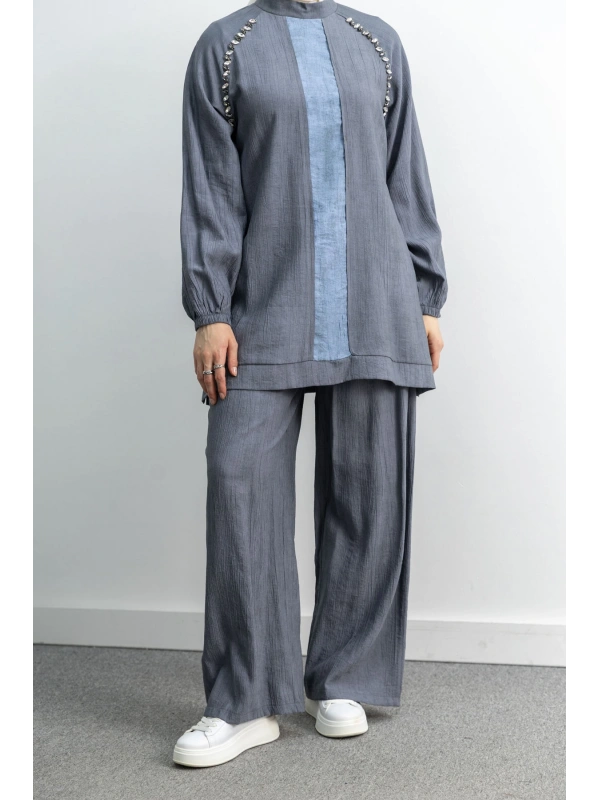 LETAFET 4071 PANTOLONLU TAKIM - ANTRASİT