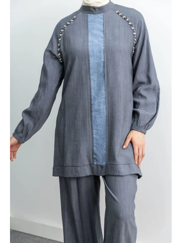 LETAFET 4071 PANTOLONLU TAKIM - ANTRASİT