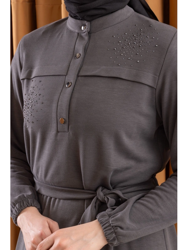 LETAFET 3045 ELBİSE - ANTRASİT