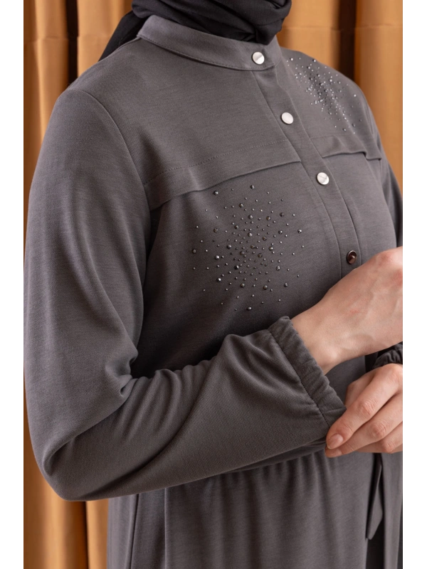 LETAFET 3045 ELBİSE - ANTRASİT