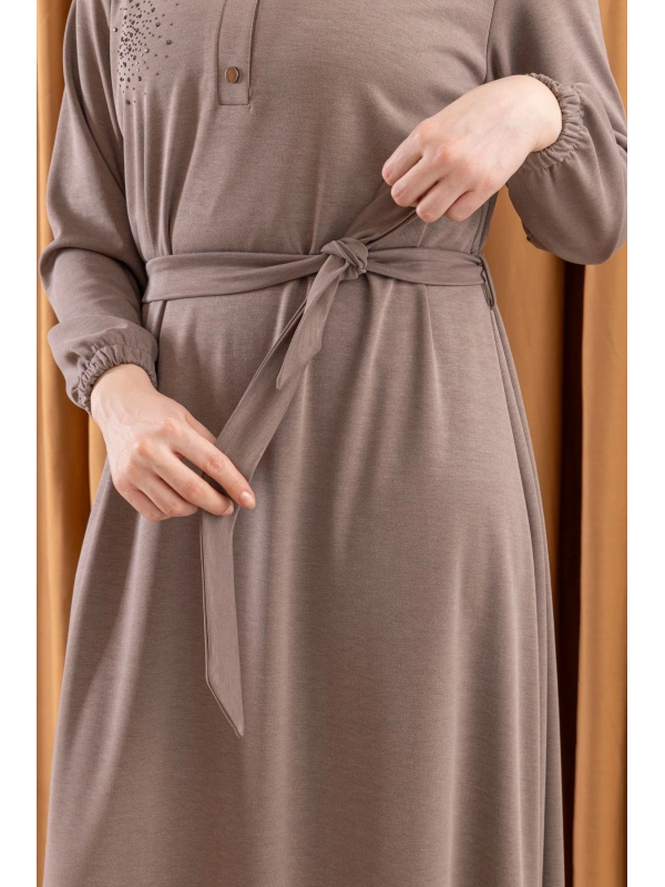 LETAFET 3045 ELBİSE - TAŞ