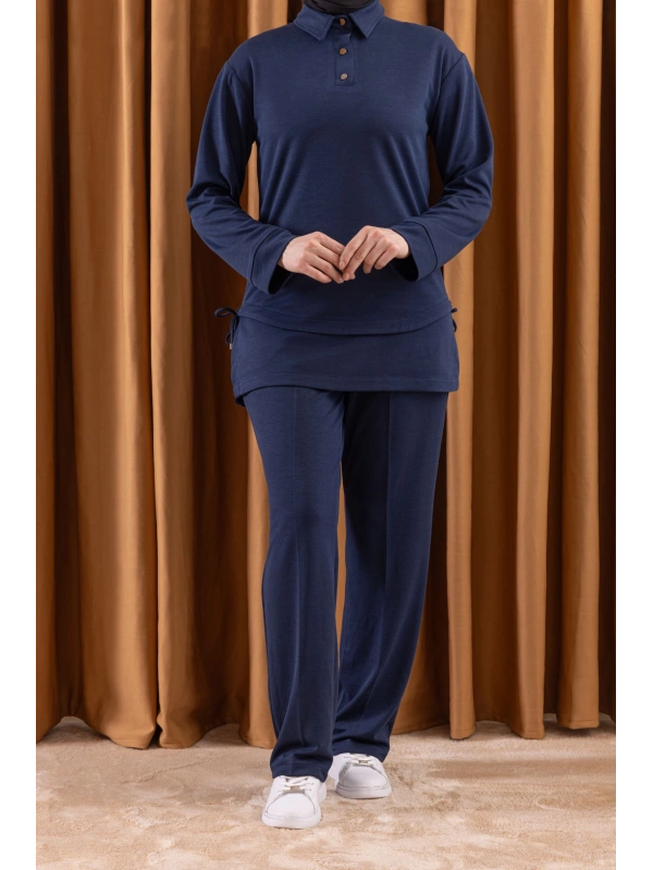 LETAFET 4130 PANTOLONLU TAKIM - LACİVERT