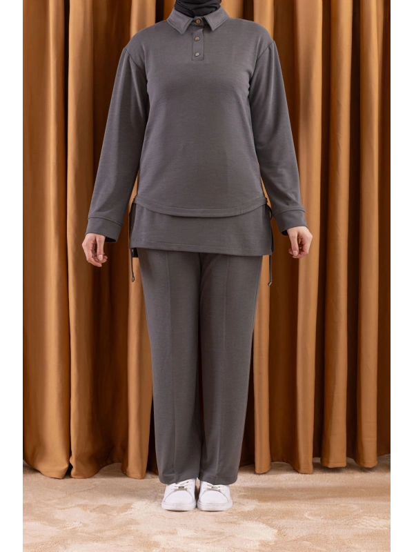 LETAFET 4130 PANTOLONLU TAKIM - ANTRASİT