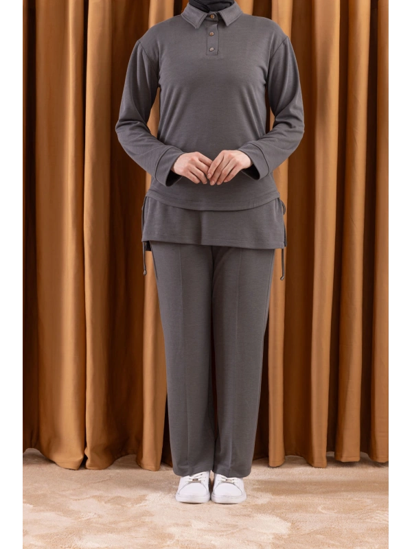 LETAFET 4130 PANTOLONLU TAKIM - ANTRASİT