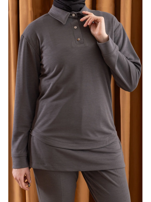LETAFET 4130 PANTOLONLU TAKIM - ANTRASİT